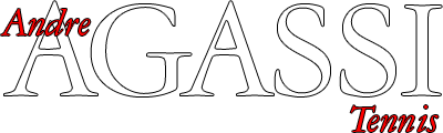 Andre Agassi Tennis logo for Sega Master System